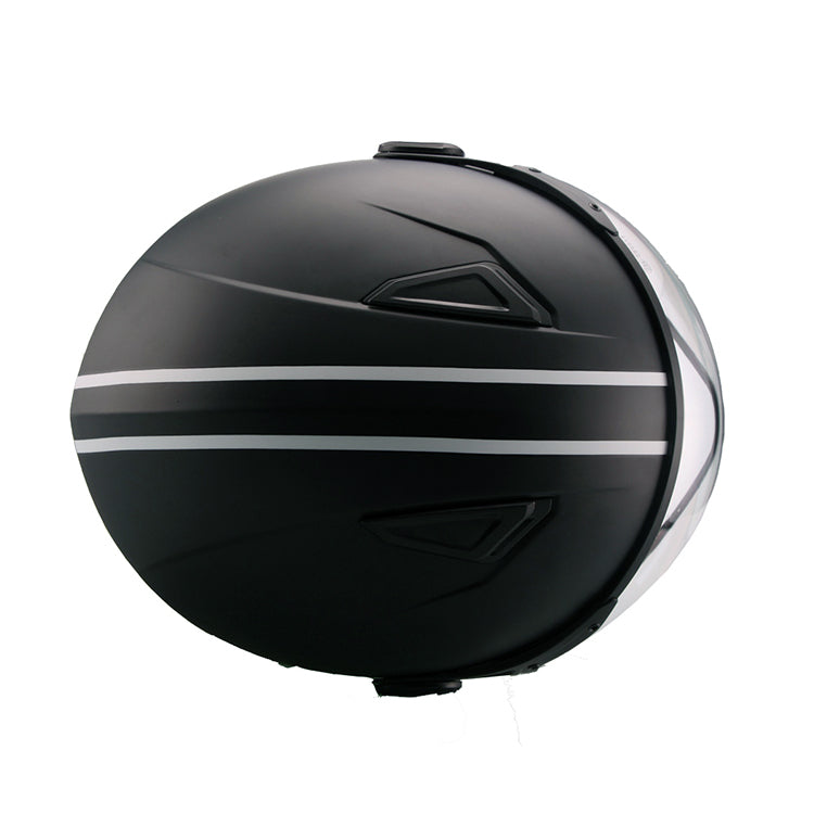 HELM Vito Jet moda / mat zwart bruine binnenkant