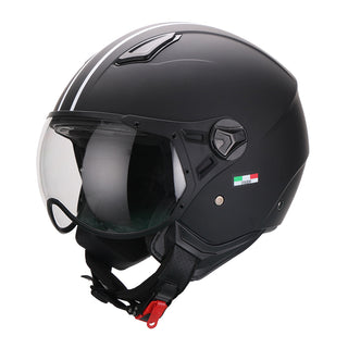 Helm Vito Jet moda / mat zwart & zwarte binnenkant