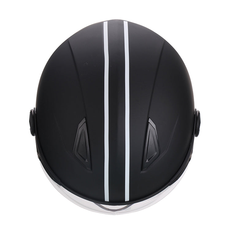 Helm Vito Jet moda / mat zwart & zwarte binnenkant