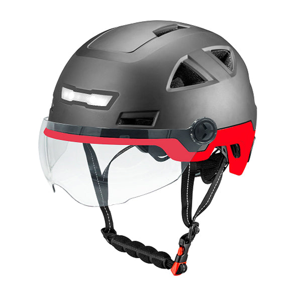 Helm Vito E-City (Speed Pedelec) Rood met scherm