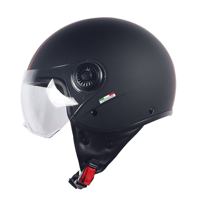 Helm vito jet loreto  / mat zwart