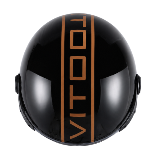 Helm Vito Lavello Jet Glans Zwart
