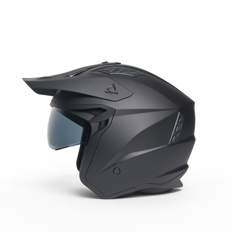 Helm Vito Jet Trial – Mat Zwart