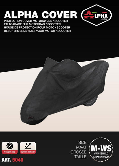 Alpha Cover Scooterhoes M+Windscherm – A-Kwaliteit