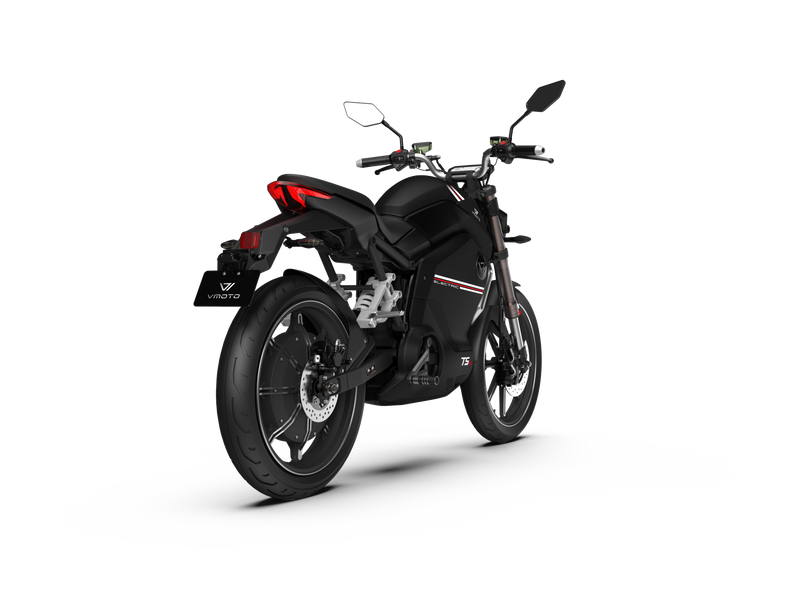 VMOTO TSX – Elektrische bromfiets zwart
