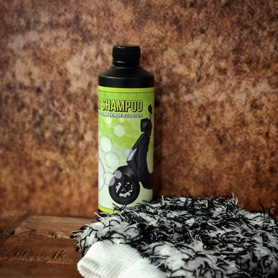Scooter/shampoo/washandschoen