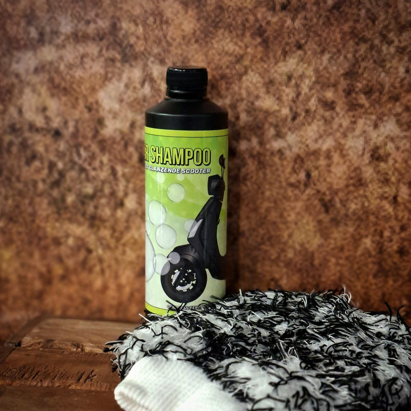 Scooter/shampoo/washandschoen